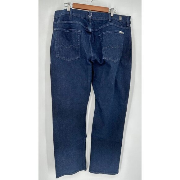 7 For All ManKind Austyn Jeans Women 40 Straight Leg High Rise Dark Wash - Picture 4 of 12
